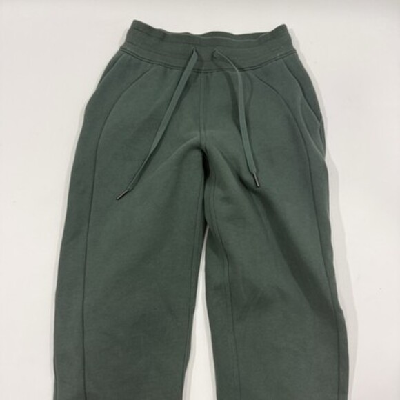 Lululemon Scuba High-Rise Jogger Full Length Dark Forest Sweatpants Pull On Sz 2 - Picture 3 of 9